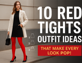 10 Red Tights Outfit Ideas